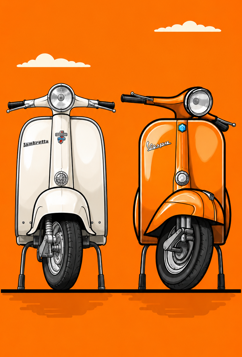 Vespa e Lambretta poster